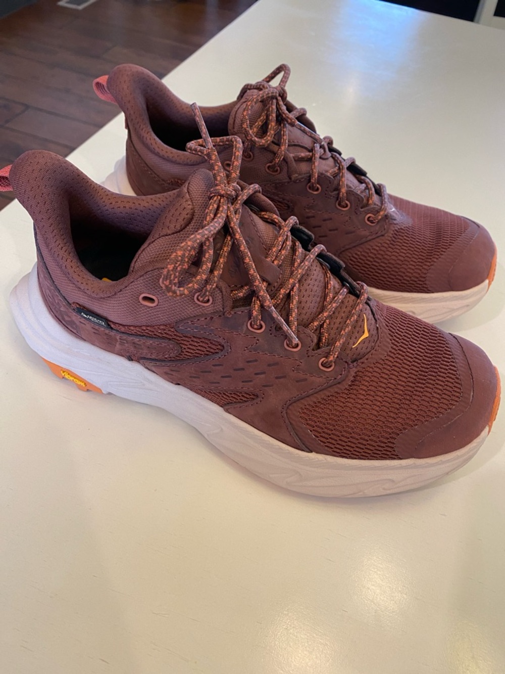 Hoka One One Rust/Burnt Orange Trail Running Shoes